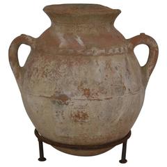 Antique 19th Century Moroccan Terracotta Storage Pot, Jar