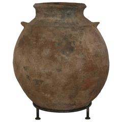 Antique 19th Century Moroccan Terracotta Storage Pot, Jar