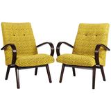 Pair of Mid-Century Czech Armchairs