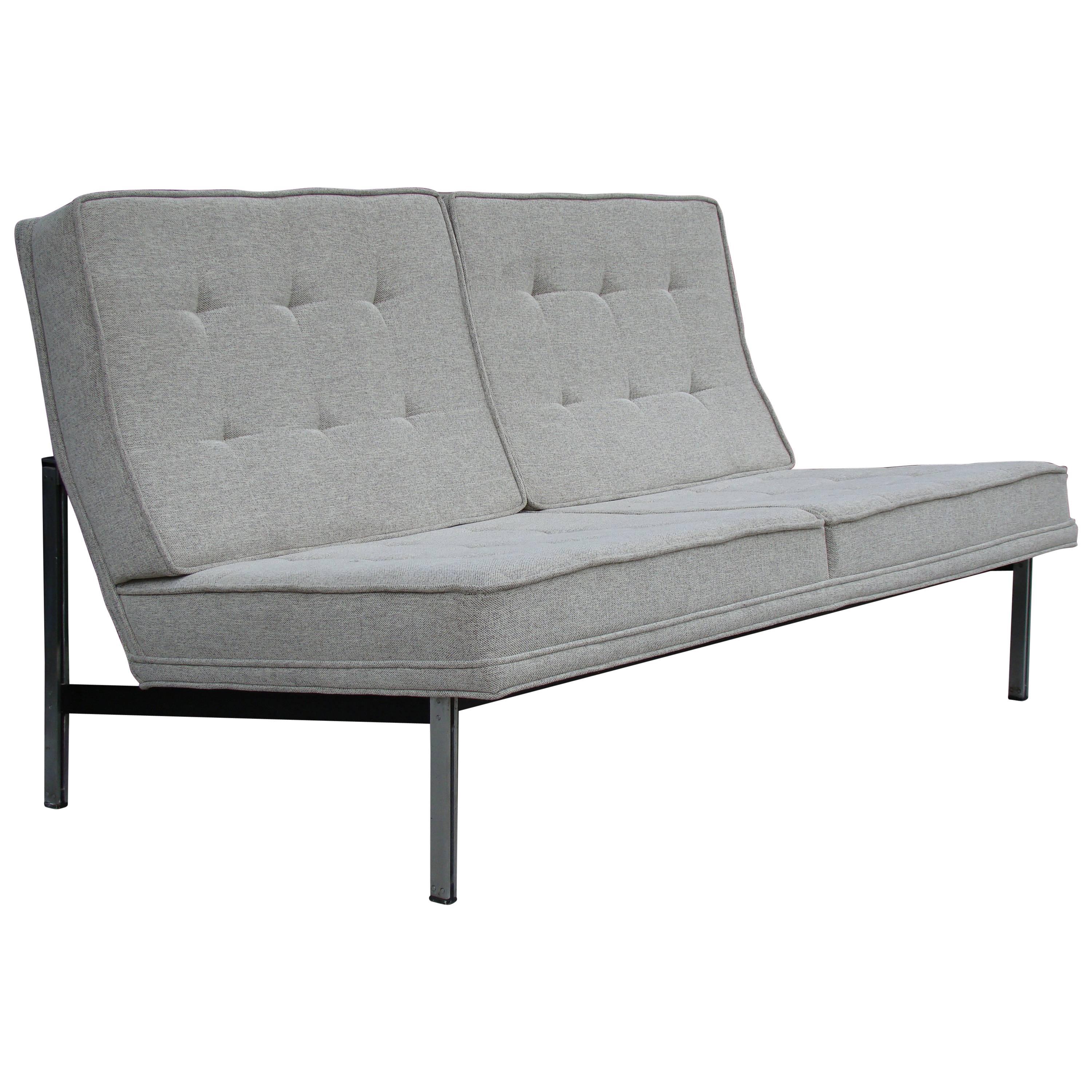 Florence Knoll 'Parallel Bar' Two-Seat Armless Sofa for Knoll Associates 'USA'