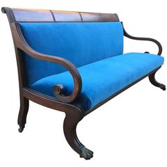 Antique Classical Sofa in Mahogany, Massachusetts, circa 1820
