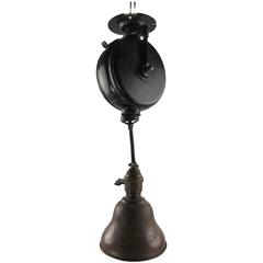 Early Industrial Retractable Hanging Task Lamp by Reelite Appleton Electric Co.
