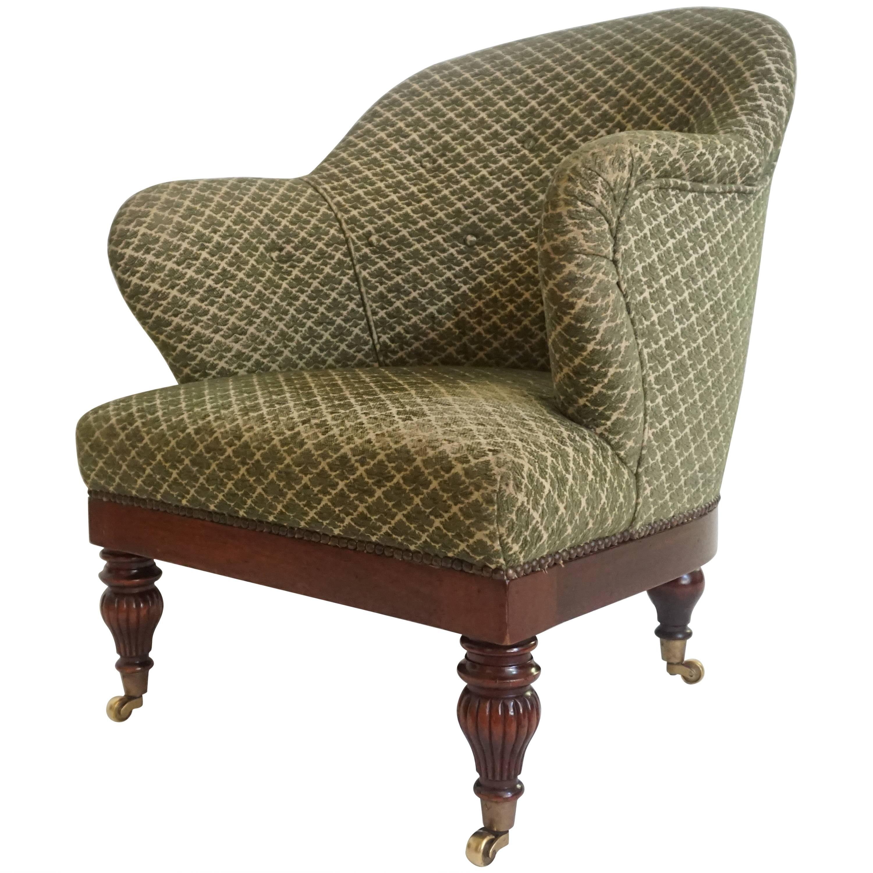 English Regency Style Tub or Club Chair Attributed to Howard and Sons