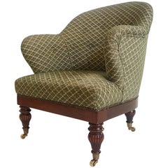 Antique English Regency Style Tub or Club Chair Attributed to Howard and Sons