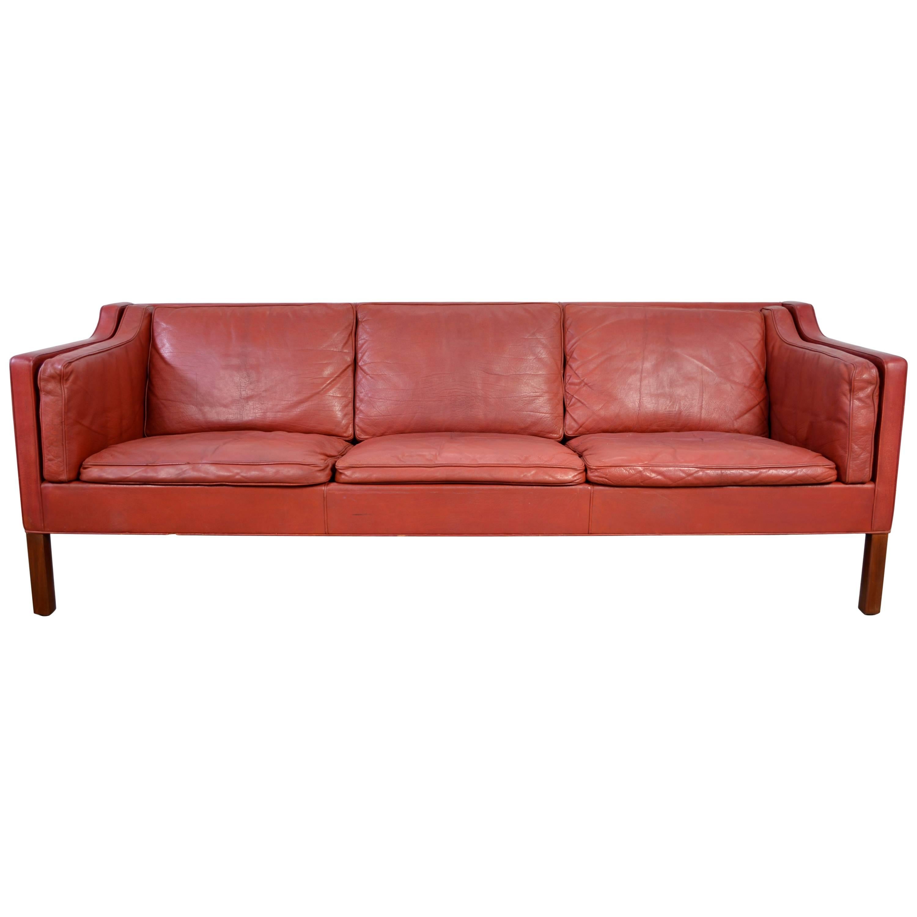 Borge Mogensen Leather Sofa