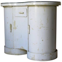 Commode française en forme de rein des années 1950