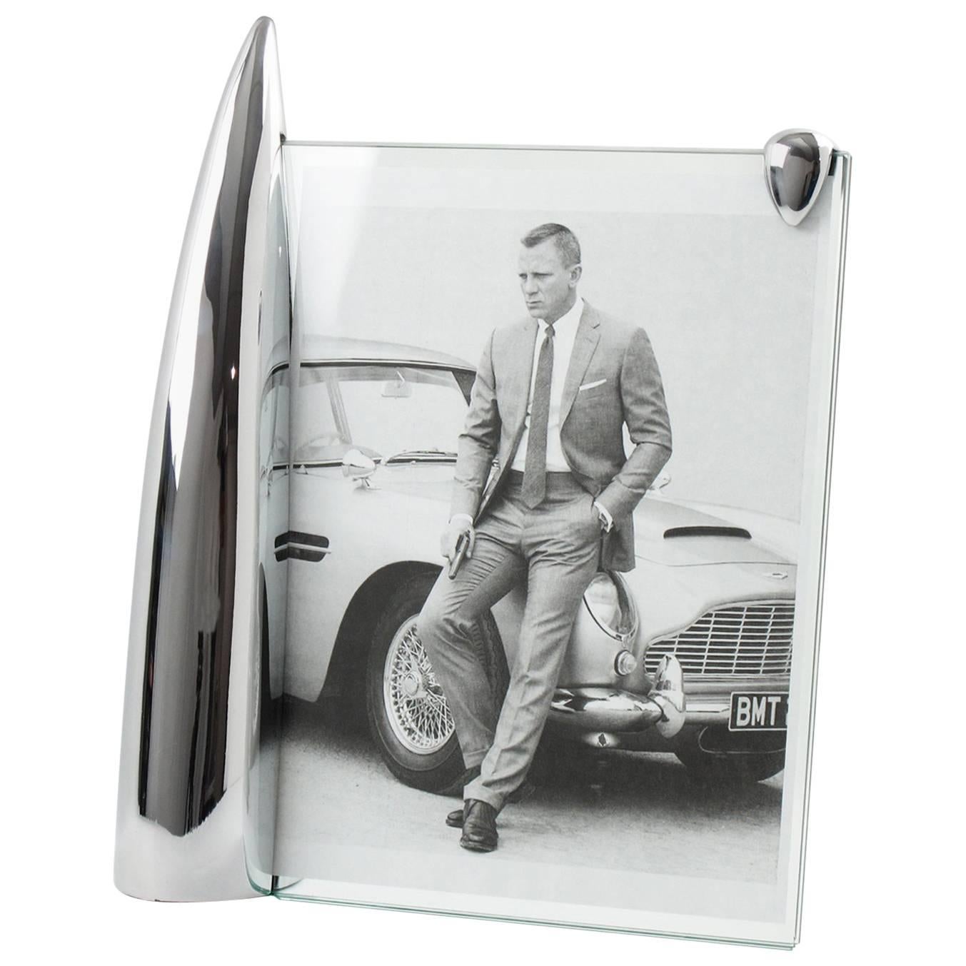 Philippe Starck 1989 Shark Collection Chrome Picture Photo Frame