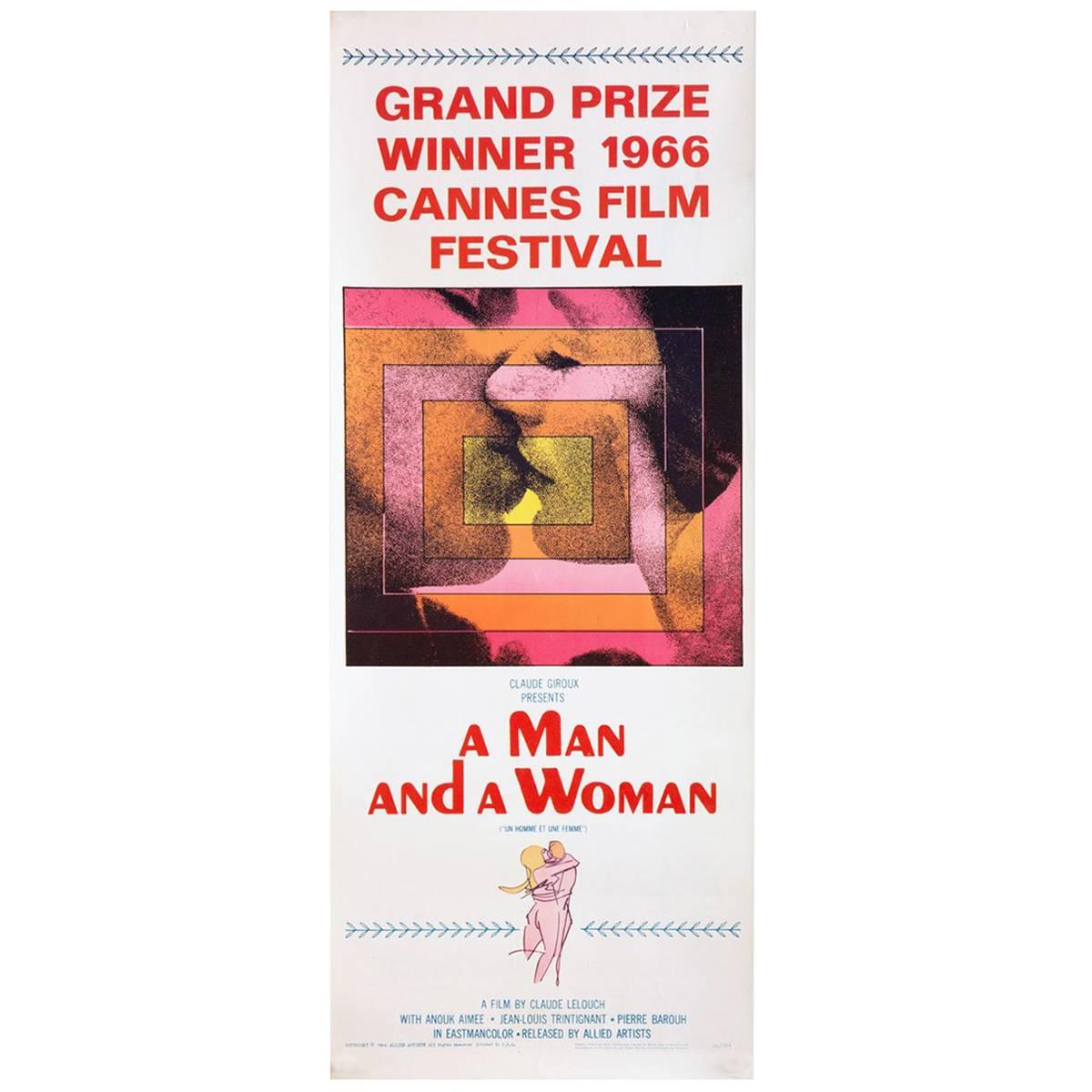 "A Man and A Woman", Film Poster, 1966 For Sale