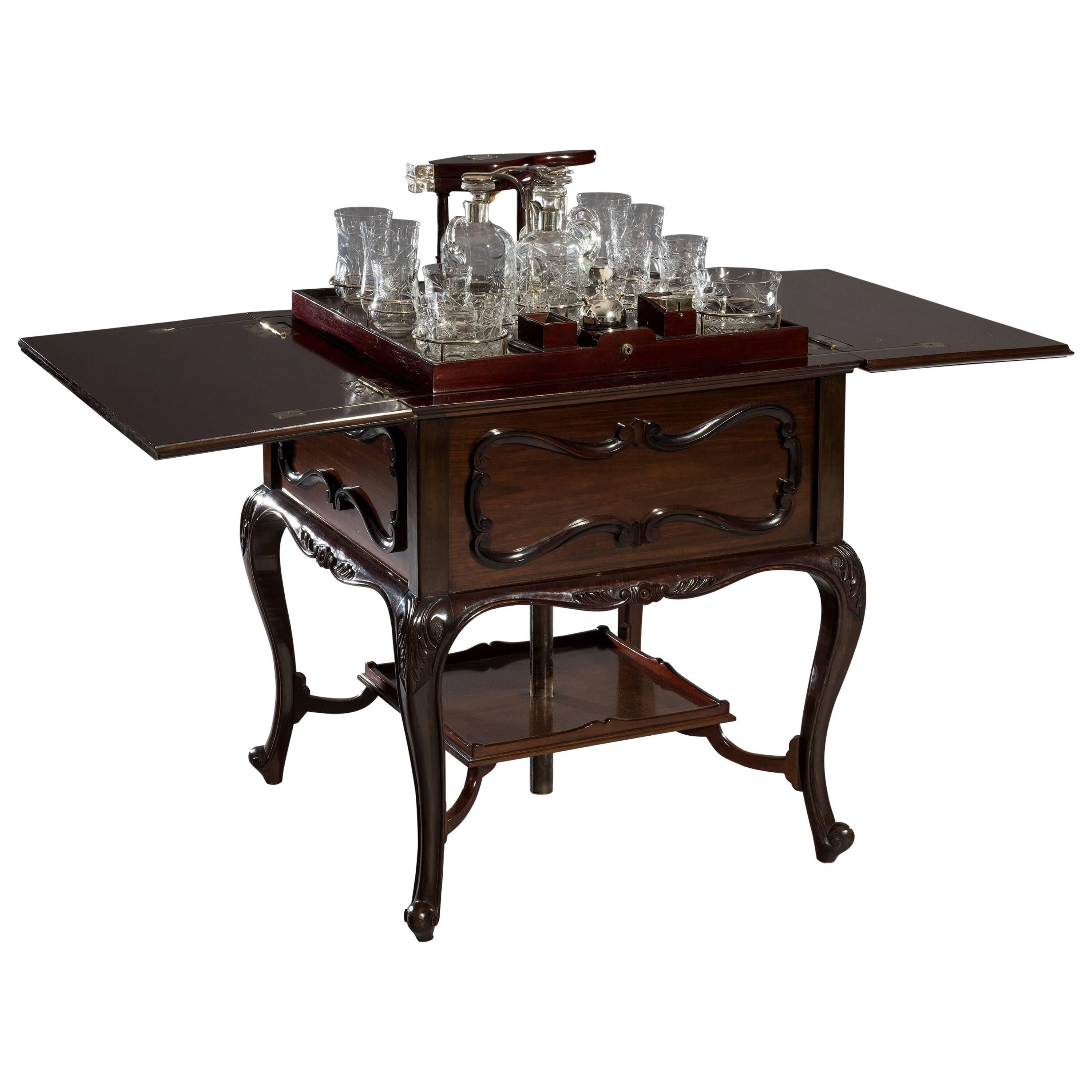 Decorative 20th Century Mahogany Surprise Table on Cabriole Legs For Sale