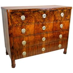 Biedermeier Nut Wood Writing Commode, Austria, circa 1830 5
