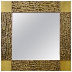 Luciano Frigerio Cast Bronze Mirror, 1970s 8
