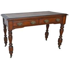 Antique Desk, Late Victorian Writing Table, circa 1880