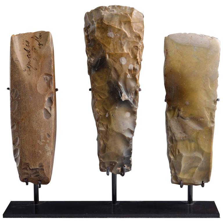 Stone Age Neolithic Flint Sickles, 2000 BC For Sale at 1stdibs