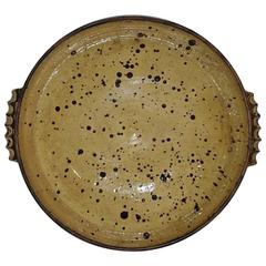 Large 19th Century French Glazed Earthenware Dish, Platter