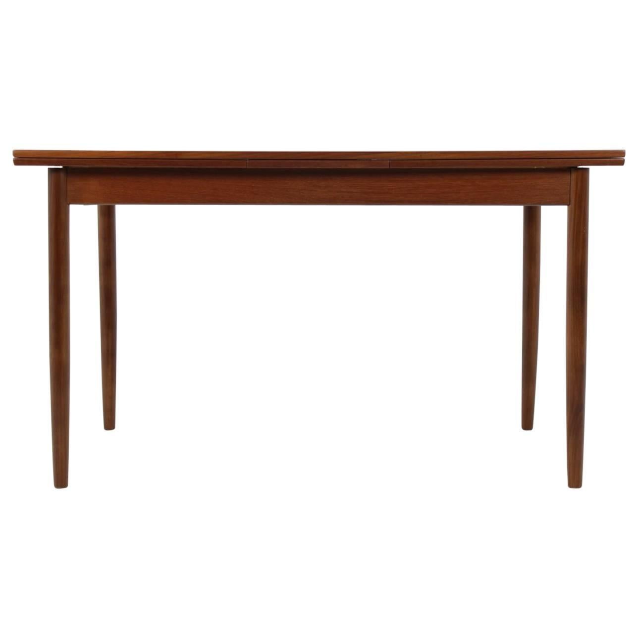 Mid-Century Danish Teak Extendable Dining Table