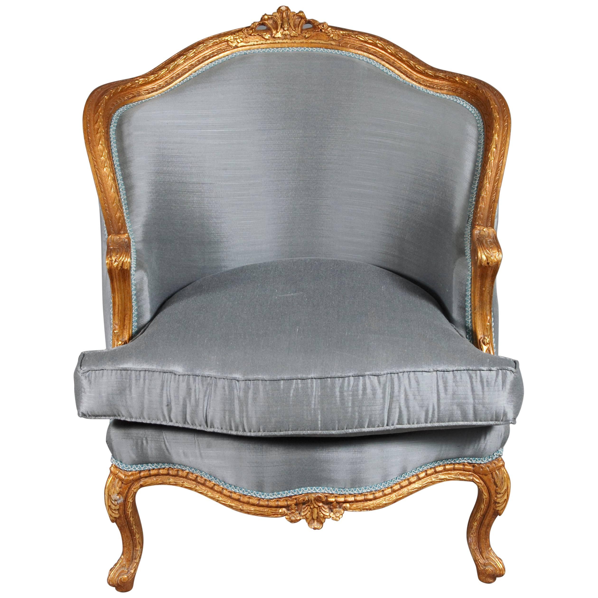 20th Century French Armchair Louis Quinze Baroque Style