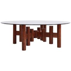 1970s Studio Coffee Table in Solid Oak 12