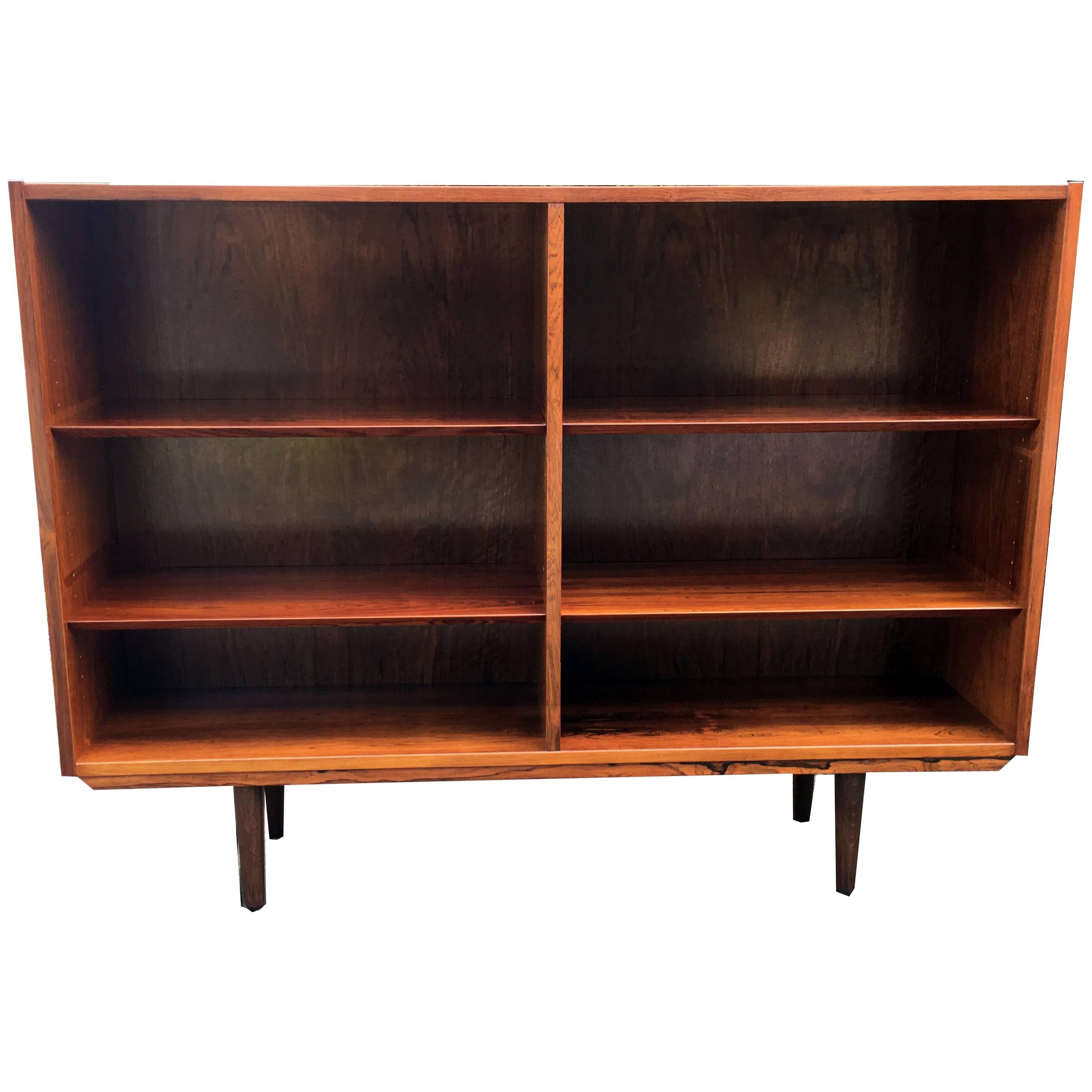Danish Open Bookcase with Adjustable Shelves Probably by Poul Hundevad