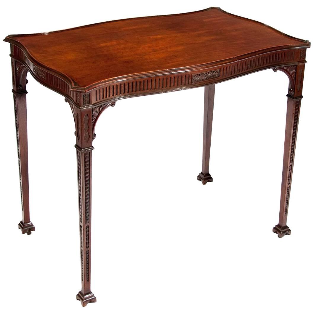 Very Fine 19th Century Mahogany Silver Table