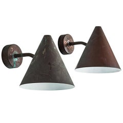 Hans-Agne Jakobsson Outdoor Wall Lamps in Copper