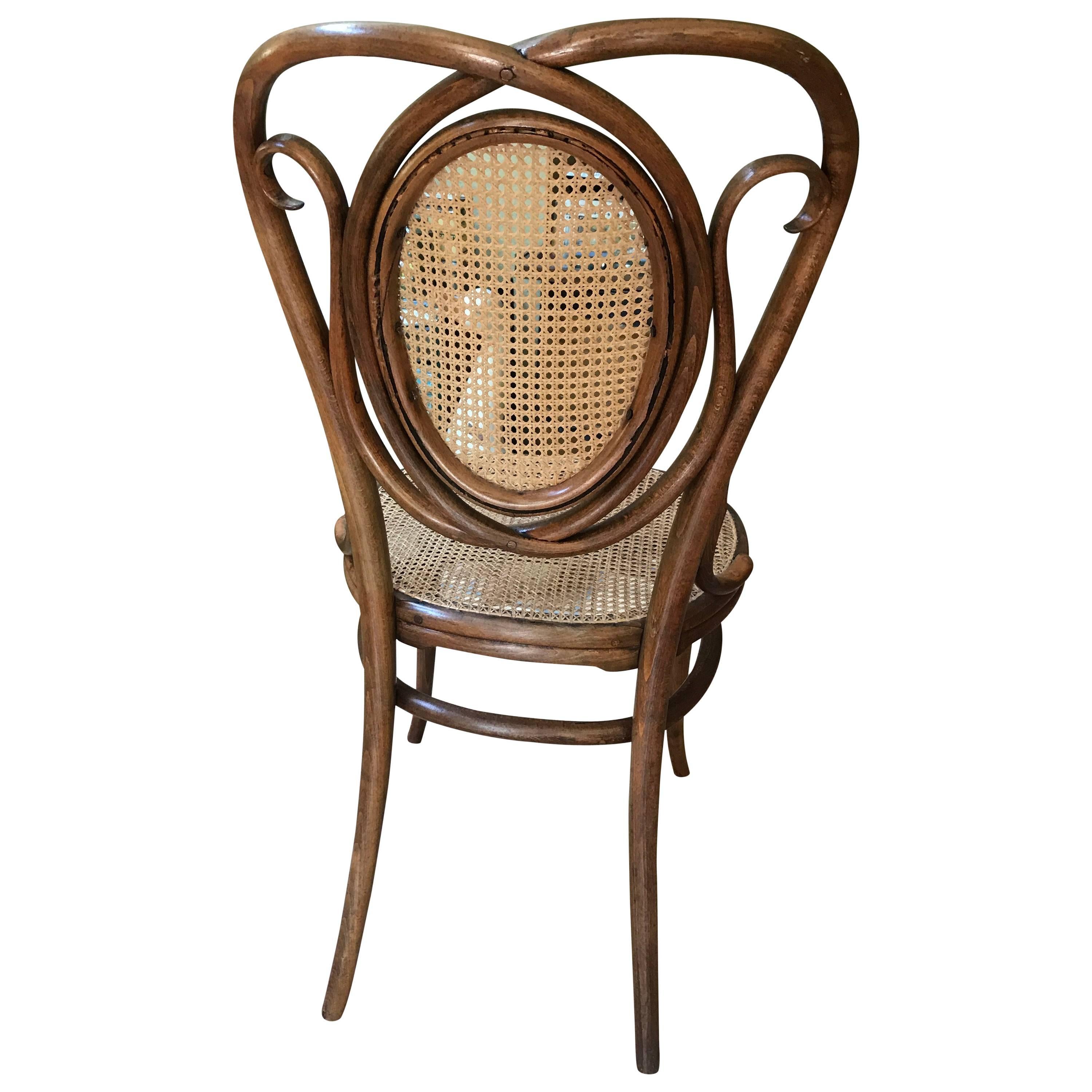 Thonet  bentwood Nr 22 Beech Natural Chair Collectors Item "1890" For Sale