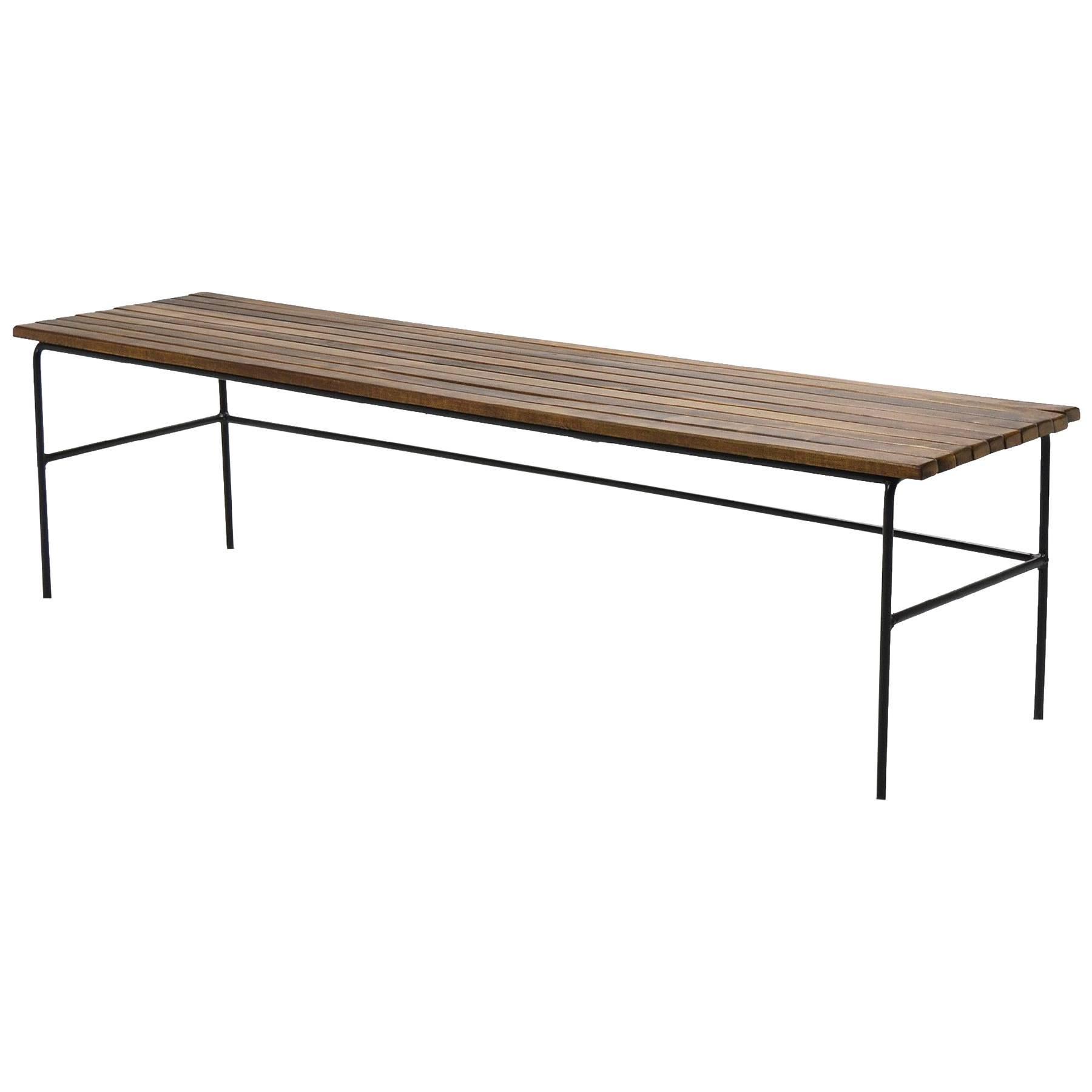 Arthur Umanoff Slat Bench/Table