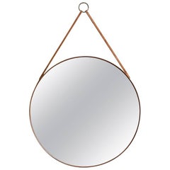 Mirror in Teak Produced by Glass Mäster in Markaryd, Sweden