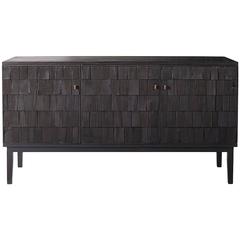 Handmade Scorched Shake Sideboard Cabinet by Sebastian Cox Benchmark Furniture