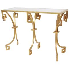 Jonathan Charles Modern Design Gilt Painted Console