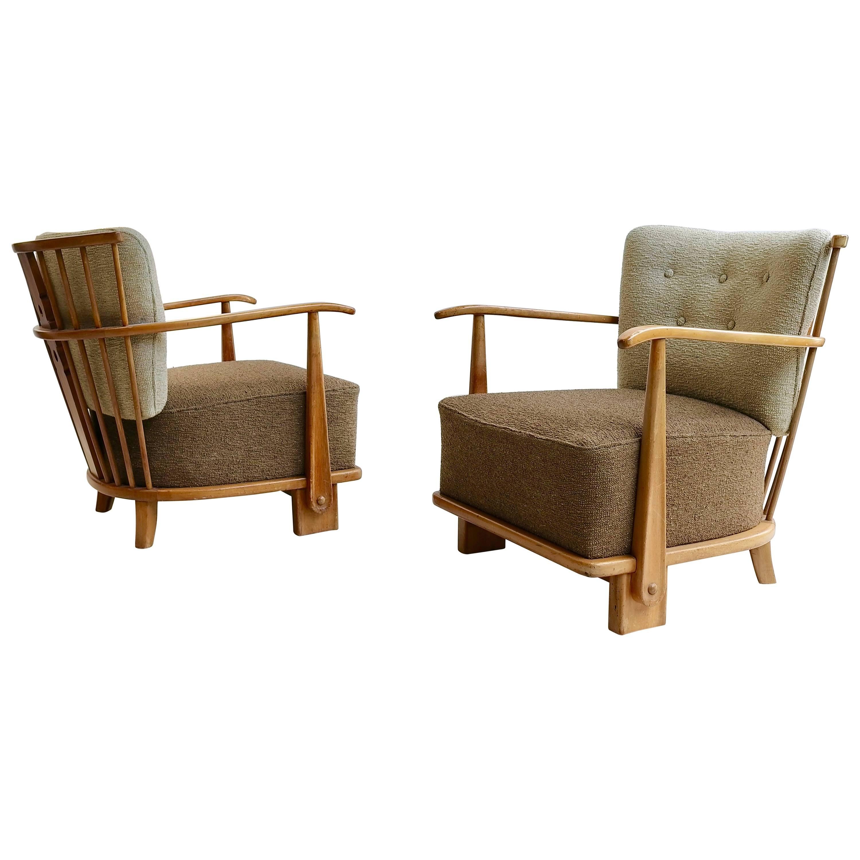 Rare Pair of Organic lounge chairs by Theo Ruth for Artifort, Early 1950s