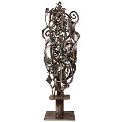 Robert Sestok "Elements of Resolution" Welded Sculpture 76", 2016 8