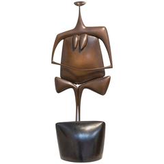 Philippe Hiquily, La Kuan Yin, Bronze Sculpture
