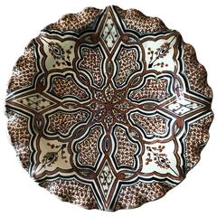 Moroccan Ceramic Charger or Bowl
