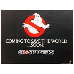 Vintage "Ghostbusters" Film Poster, 1984