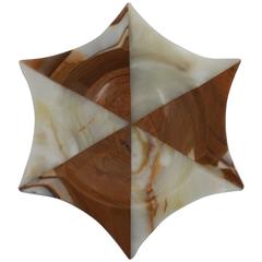 Mid-Century Onyx Marble Ashtray or Catch-All Vessel or Bowl 8