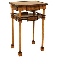 Oriental style bedside table or side table