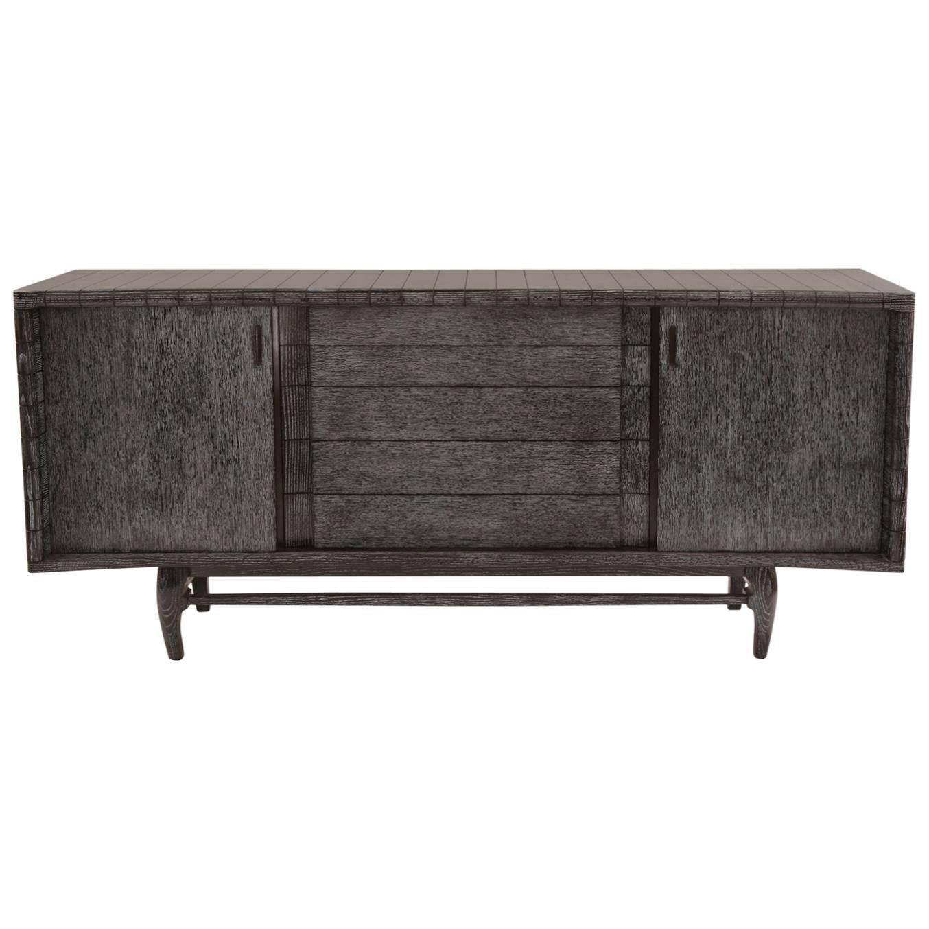 Harold Schwartz for Romweber Cerused Oak Sideboard