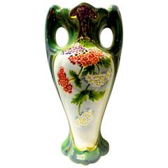 French Art Nouveau Vase Signed by St Amand