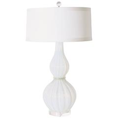 Opalescent Murano Glass Lamp in the Style of Barovier, circa 1960