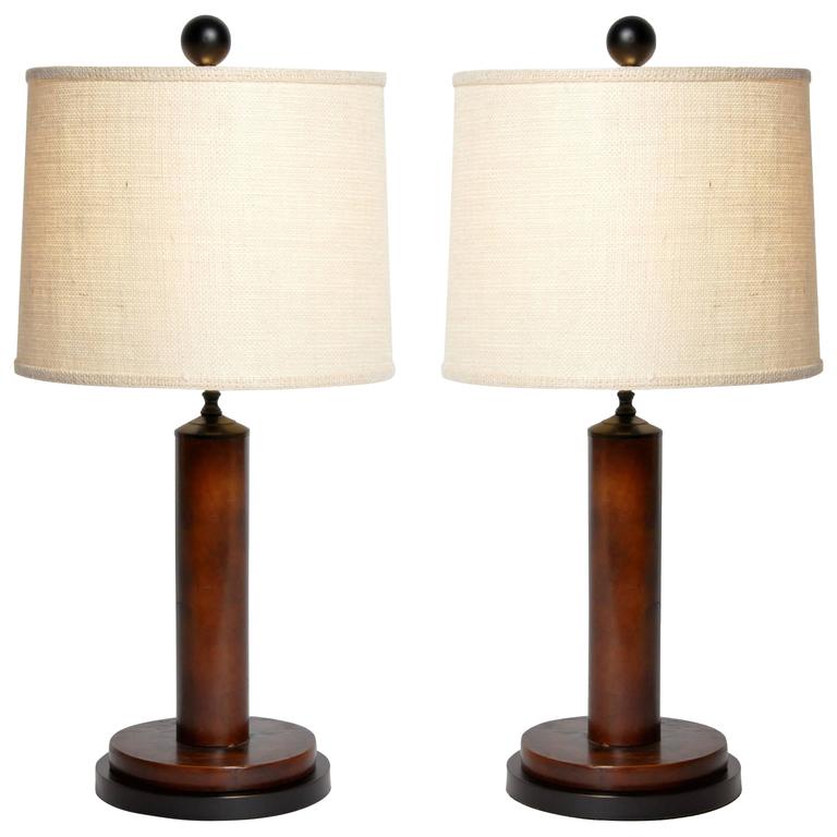 Pair of British Colonial Lamps at 1stdibs