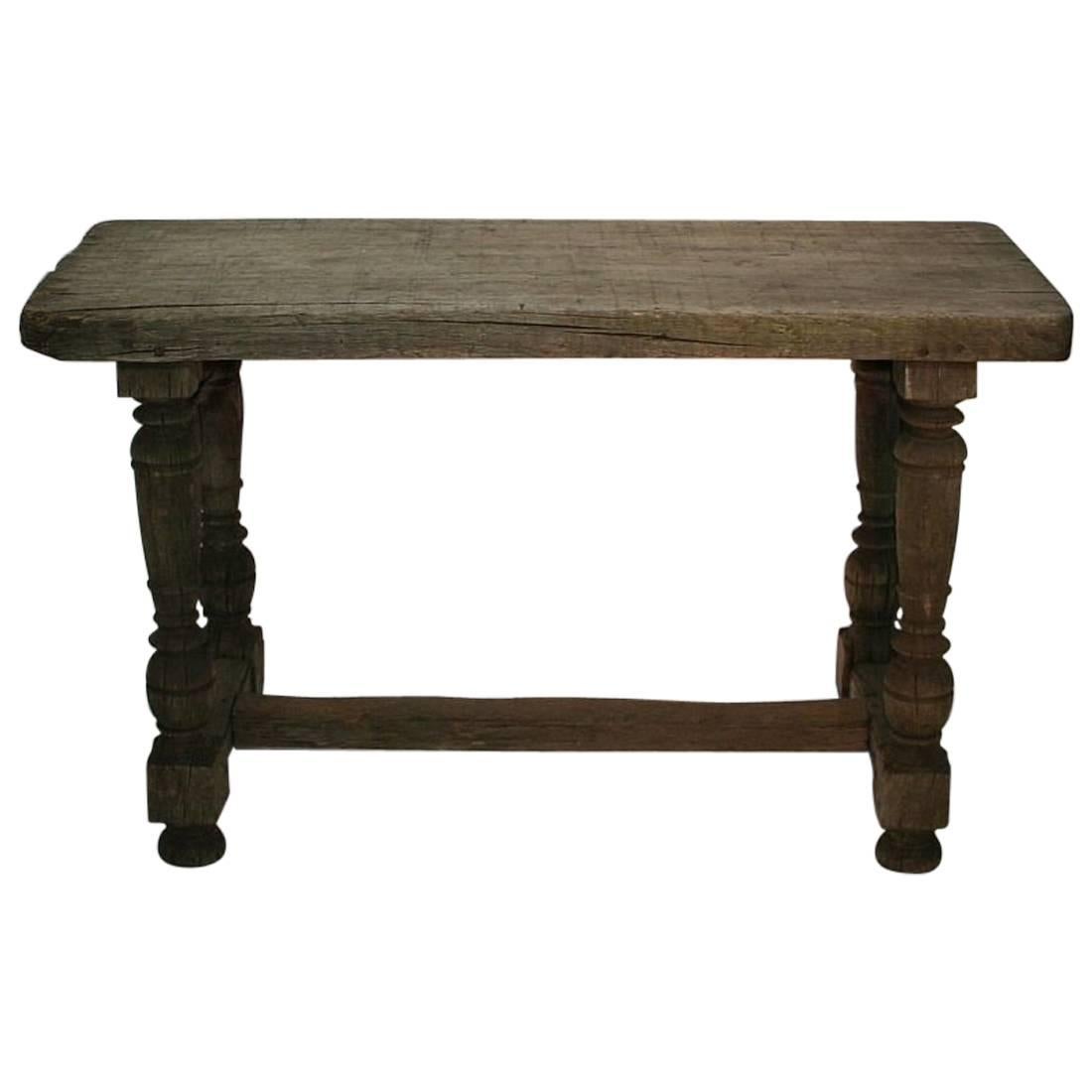 French 18th-19th Century Weathered Oak Table