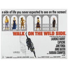 Retro "Walk On The Wild Side" Film Poster, 1962