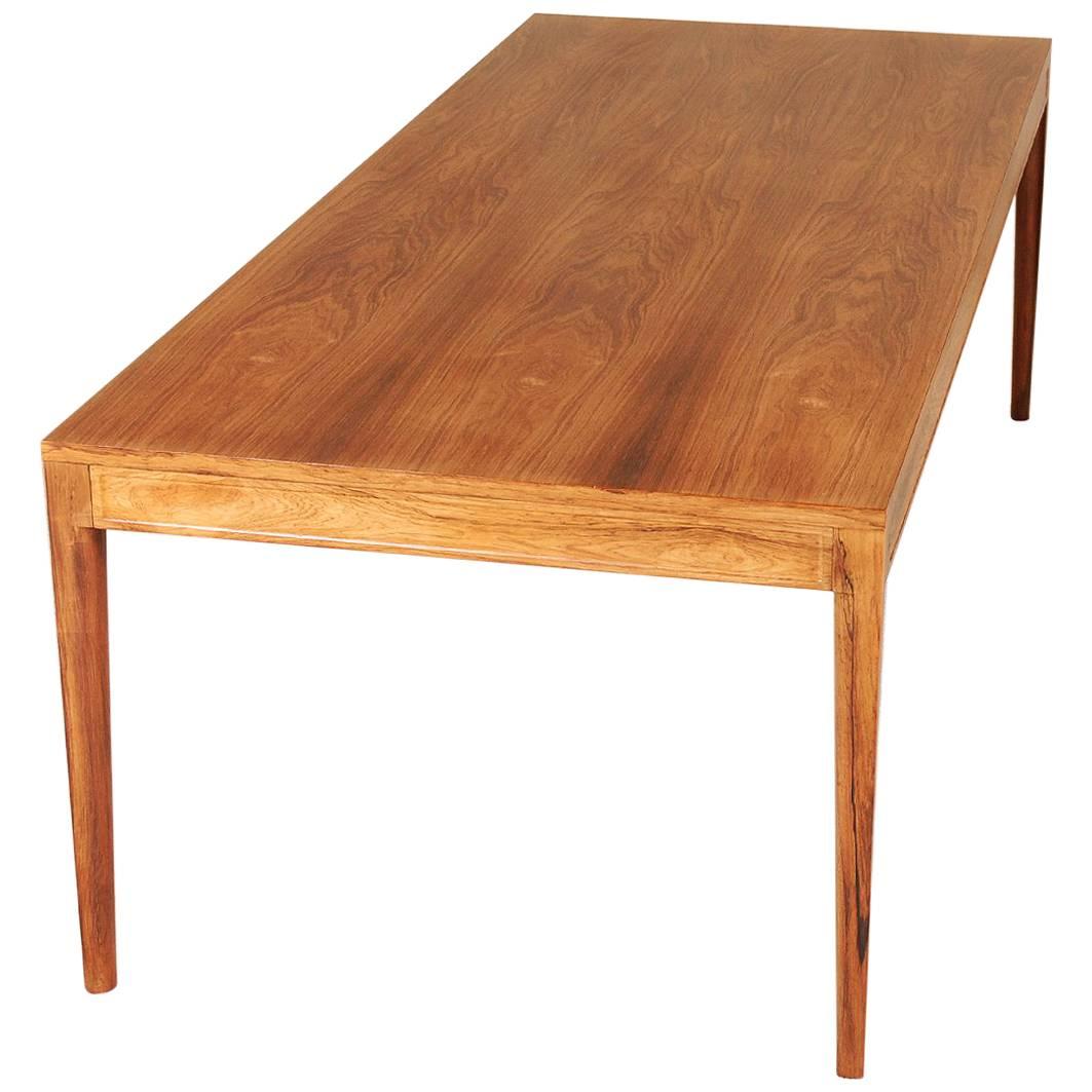 Long "Diplomat" Dining Table in Brazilian Rosewood by Finn Juhl