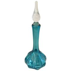 Mid-Century Vase with a Clear Lidded Stopper 9