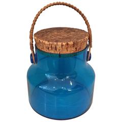 Mid-Century Glass Ice Bucket 8