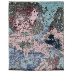 New Contemporary Abstract Area Rug with Post-Modern Expressionist Memphis Style