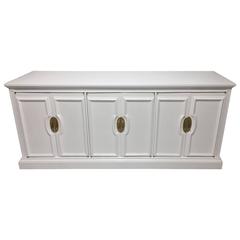 Hickory White Lacquered Credenza