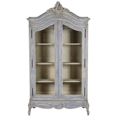 French Louis XV Painted Bookcase 7