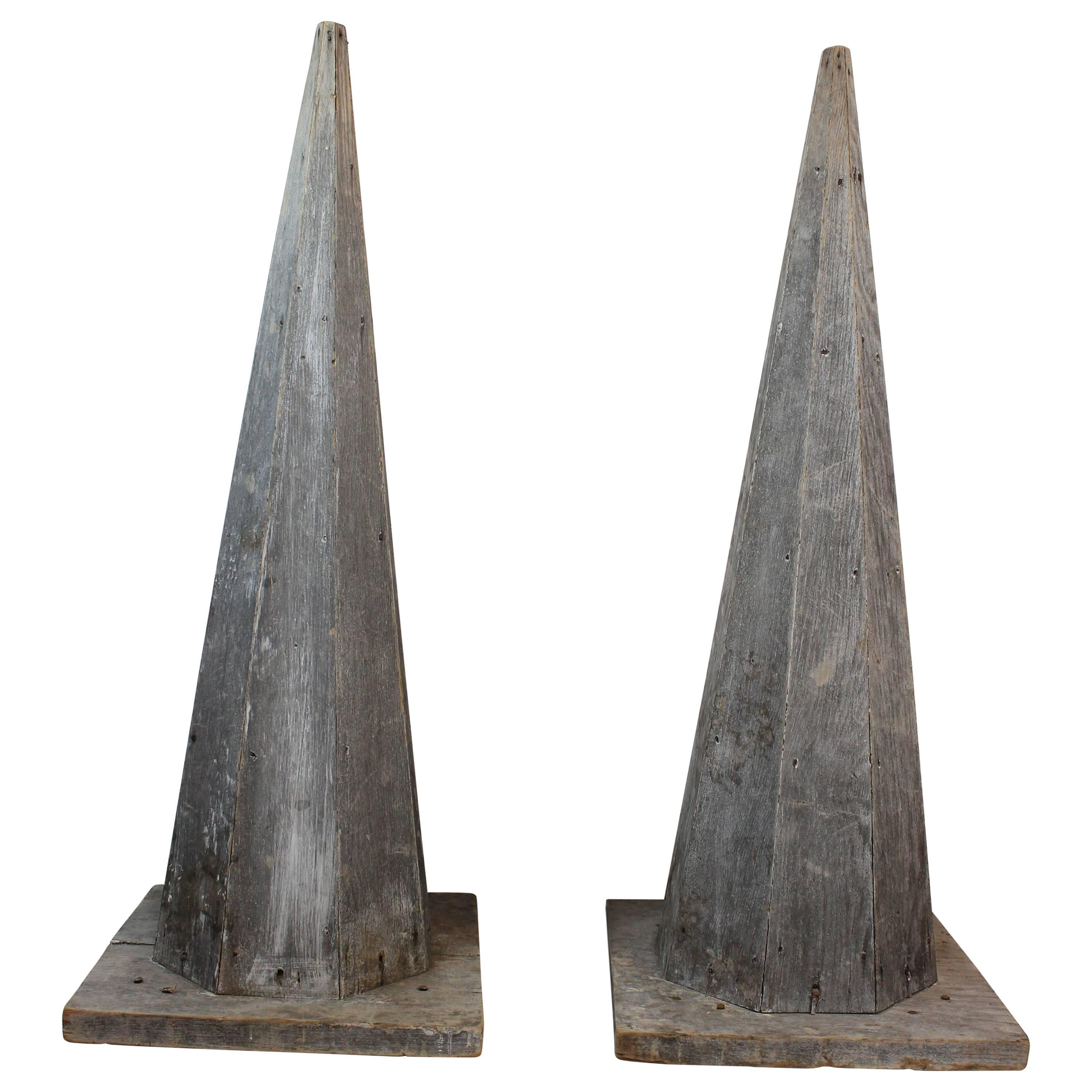 Pair of 19th Century Octagonal Architectural Spires For Sale