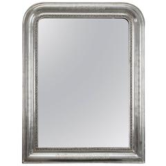 Antique 19th Century, Louis Philippe Silver Gilt Mirror